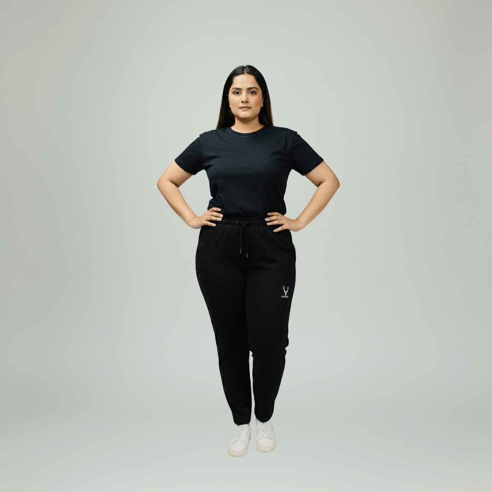 Women’s Cotton Track Pants Without Rib – Pack of 3