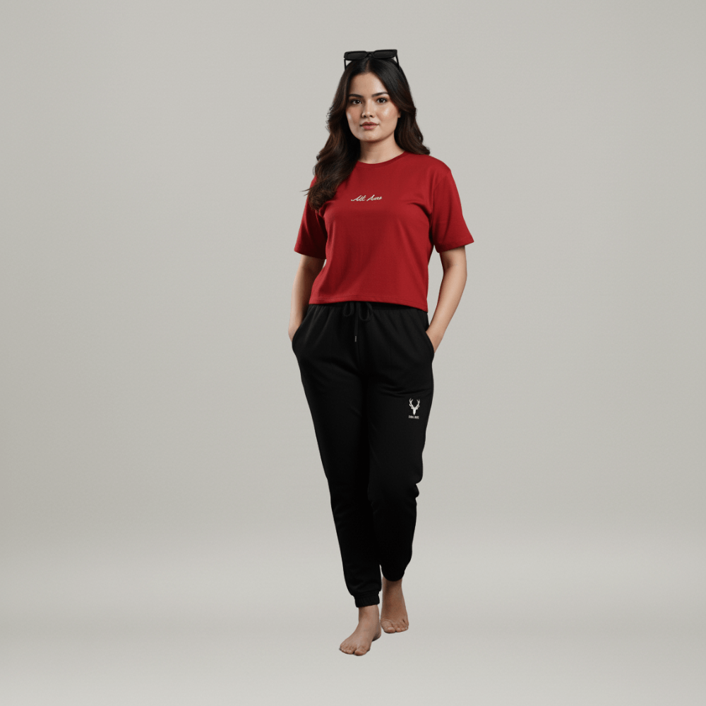 Trendy Rib Cotton Trackpants for Women – Combo of 3