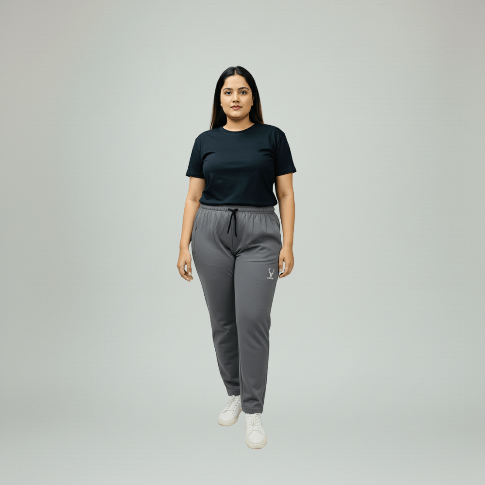 Women’s Cotton Track Pants Without Rib – Pack of 3