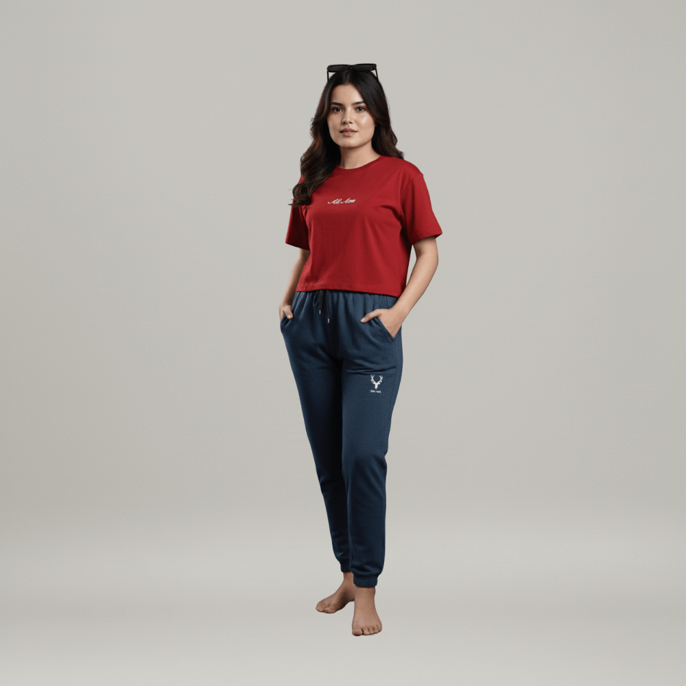 Trendy Rib Cotton Trackpants for Women – Combo of 3